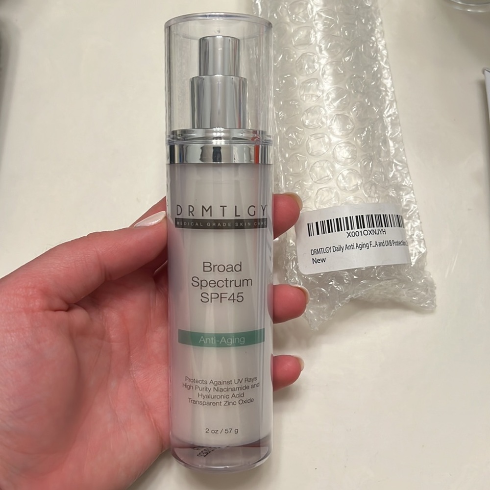 New in package Drmtlgy Mineral Sunscreen